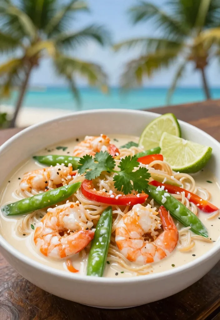 18 Shrimp Noodle Stir Fry Recipes For Quick Meals - 5. Creamy Coconut Shrimp Noodles 1