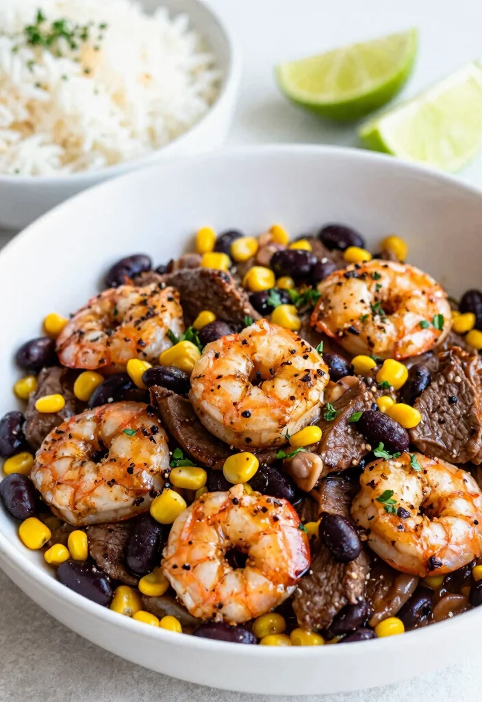 18 Steak And Shrimp Stir Fry Recipes Surf And Turf Style - 14. Southwest Steak and Shrimp Stir Fry 1