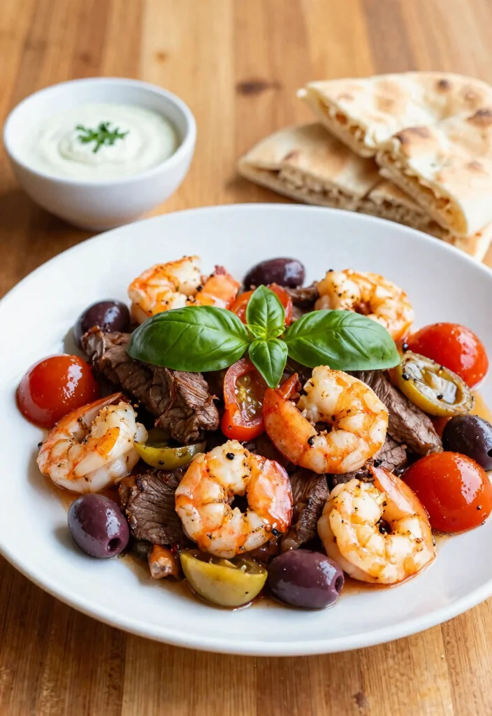 18 Steak And Shrimp Stir Fry Recipes Surf And Turf Style - 7. Mediterranean Steak and Shrimp Stir Fry 1