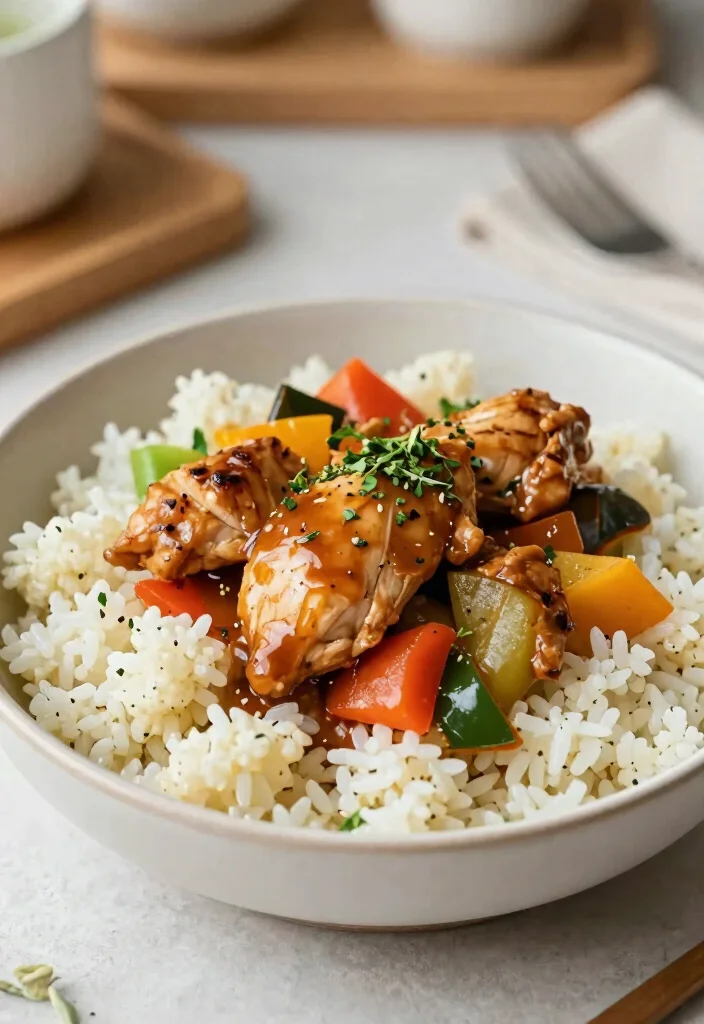 18 Teriyaki Chicken Stir Fry Recipes With Sweet Savory Sauce - 4. Teriyaki Chicken and Cauliflower Rice 1