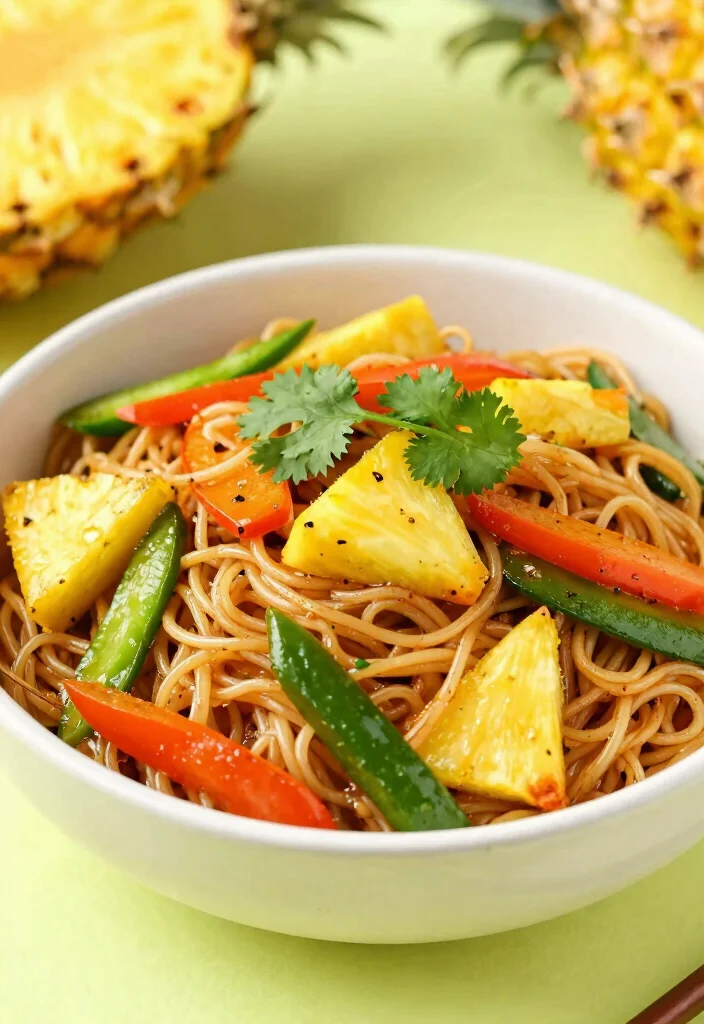 18 Teriyaki Noodle Stir Fry Recipes With Bold Flavor - 18. Tropical Teriyaki Noodle Stir Fry 1