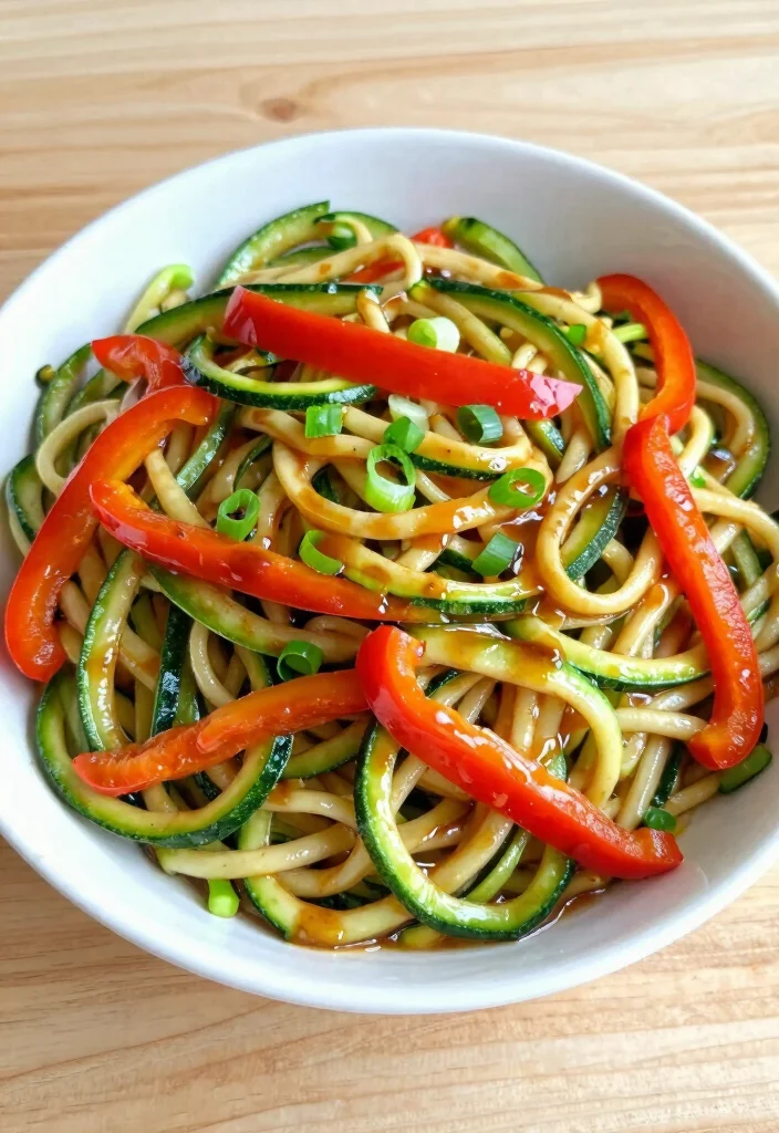 18 Teriyaki Noodle Stir Fry Recipes With Bold Flavor - 9. Teriyaki Zucchini Noodle Stir Fry 1