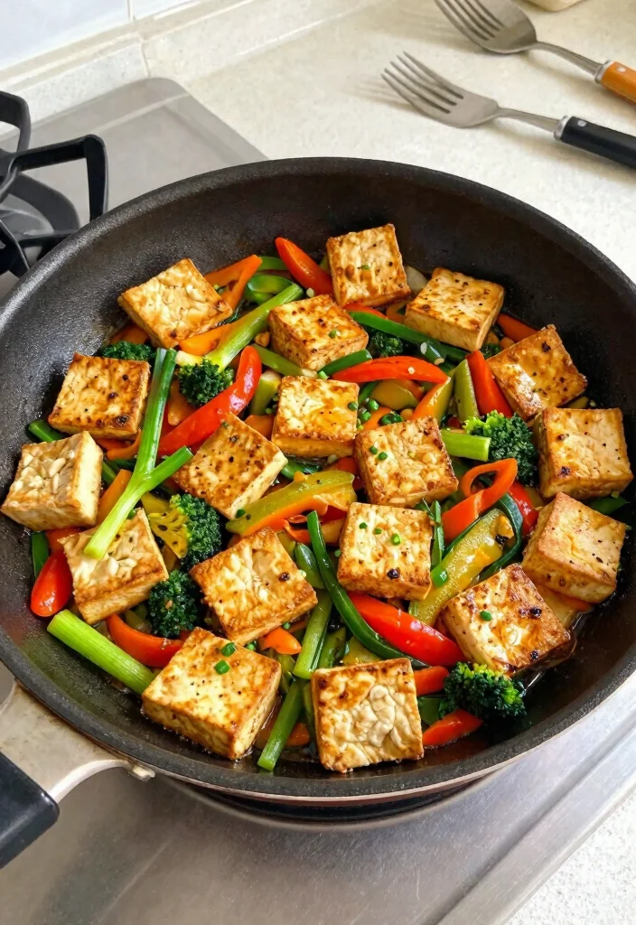 18 Tofu Veggie Stir Fry Recipes Easy And Healthy - 11. One-Pan Tofu Veggie Stir Fry 1