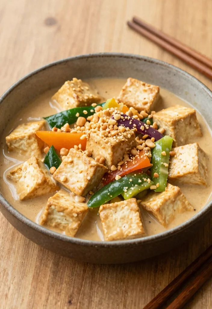 18 Tofu Veggie Stir Fry Recipes Easy And Healthy - 15. Peanut Stir Fry Tofu 1