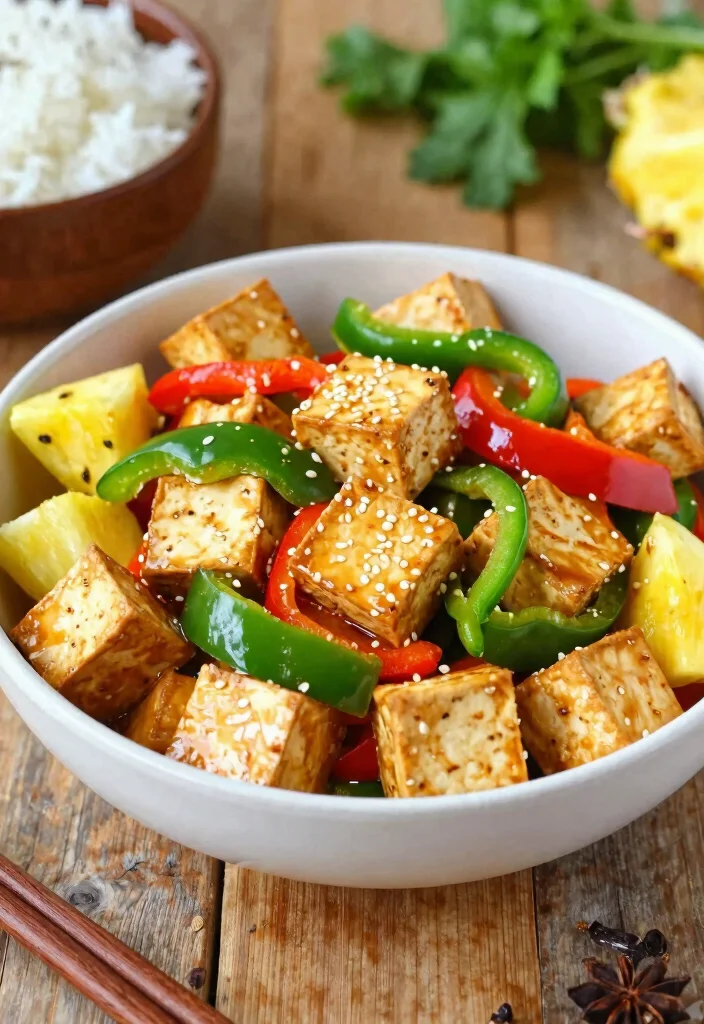 18 Tofu Veggie Stir Fry Recipes Easy And Healthy - 2. Sweet and Sour Tofu Stir Fry 1
