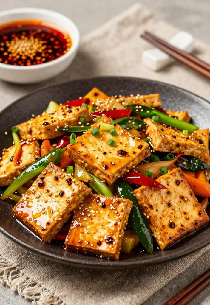 18 Tofu Veggie Stir Fry Recipes Easy And Healthy - 3. Spicy Szechuan Tofu Stir Fry 1
