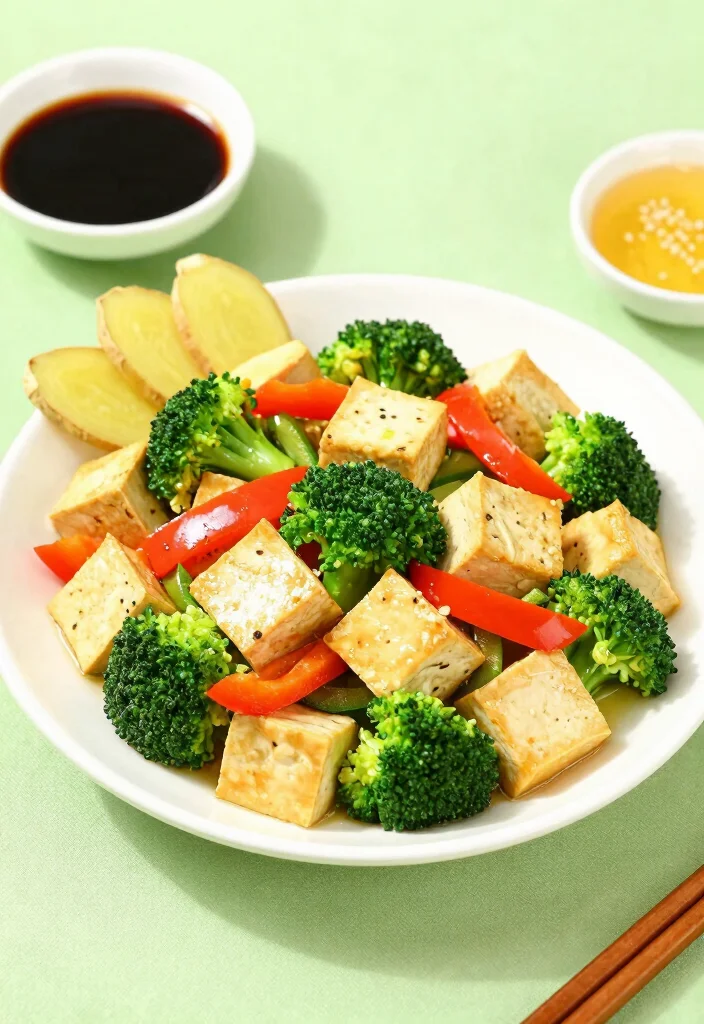 18 Tofu Veggie Stir Fry Recipes Easy And Healthy - 4. Garlic Ginger Tofu Stir Fry 1