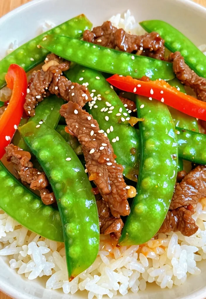 19 Beef Stir Fry Recipes For Busy Weeknights - 7. Beef and Snow Pea Stir Fry 1