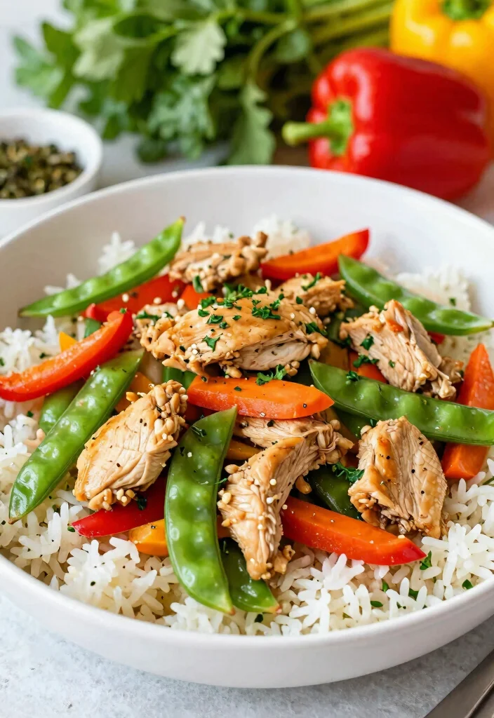19 Chicken Stir Fry Recipes With Fresh Vegetables - 14. Veggie-Packed Chicken Stir Fry 1