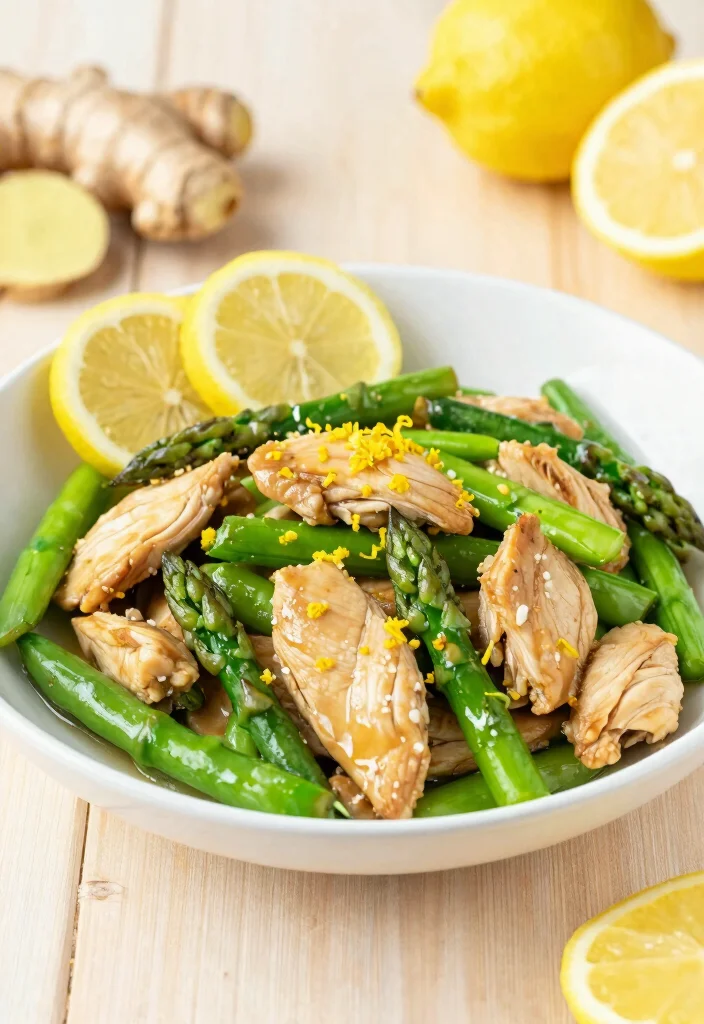 19 Chicken Stir Fry Recipes With Fresh Vegetables - 4. Lemon Ginger Chicken Stir Fry 1