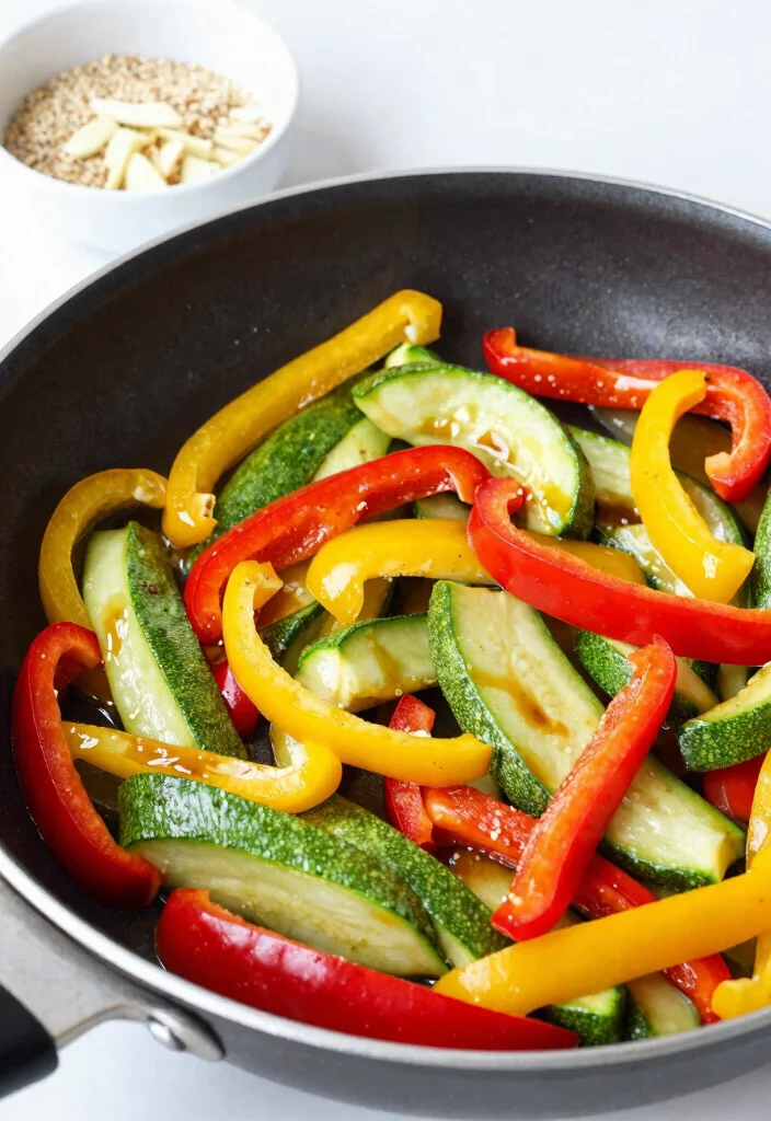 19 Healthy Stir Fry Recipes For Clean Eating At Home - 12. Bell Pepper and Zucchini Stir Fry 1