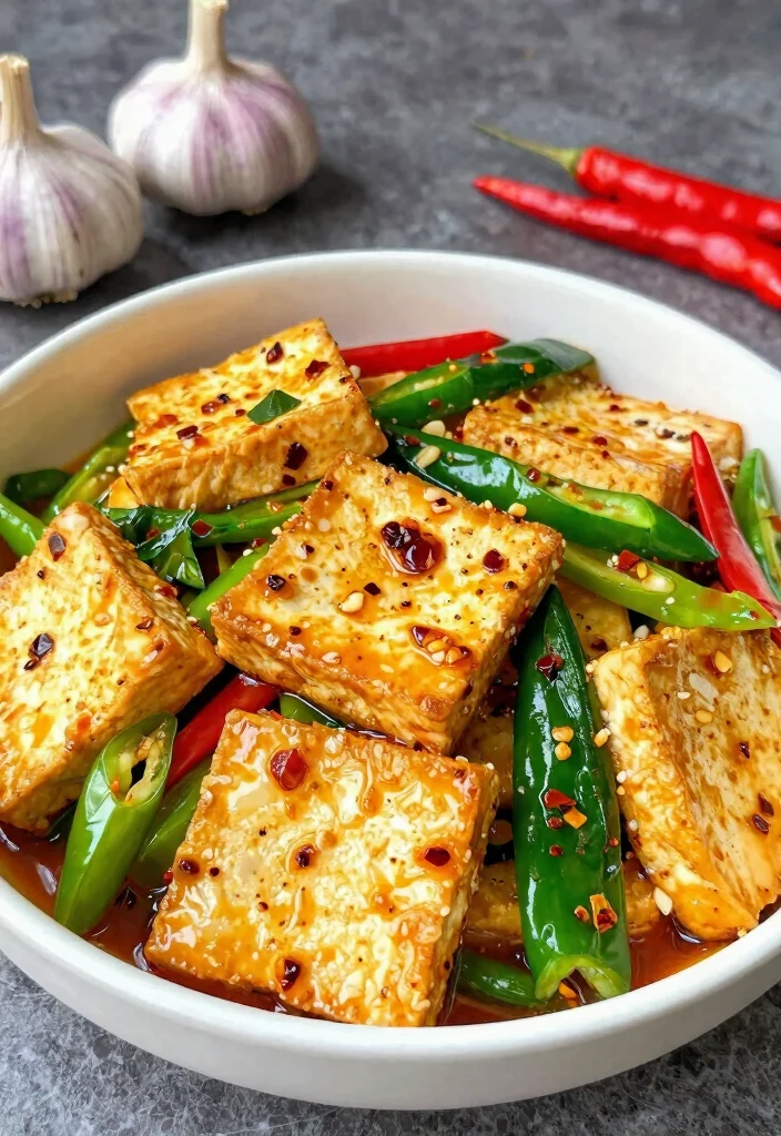 19 Healthy Stir Fry Recipes For Clean Eating At Home - 15. Garlic Chili Tofu Stir Fry 1