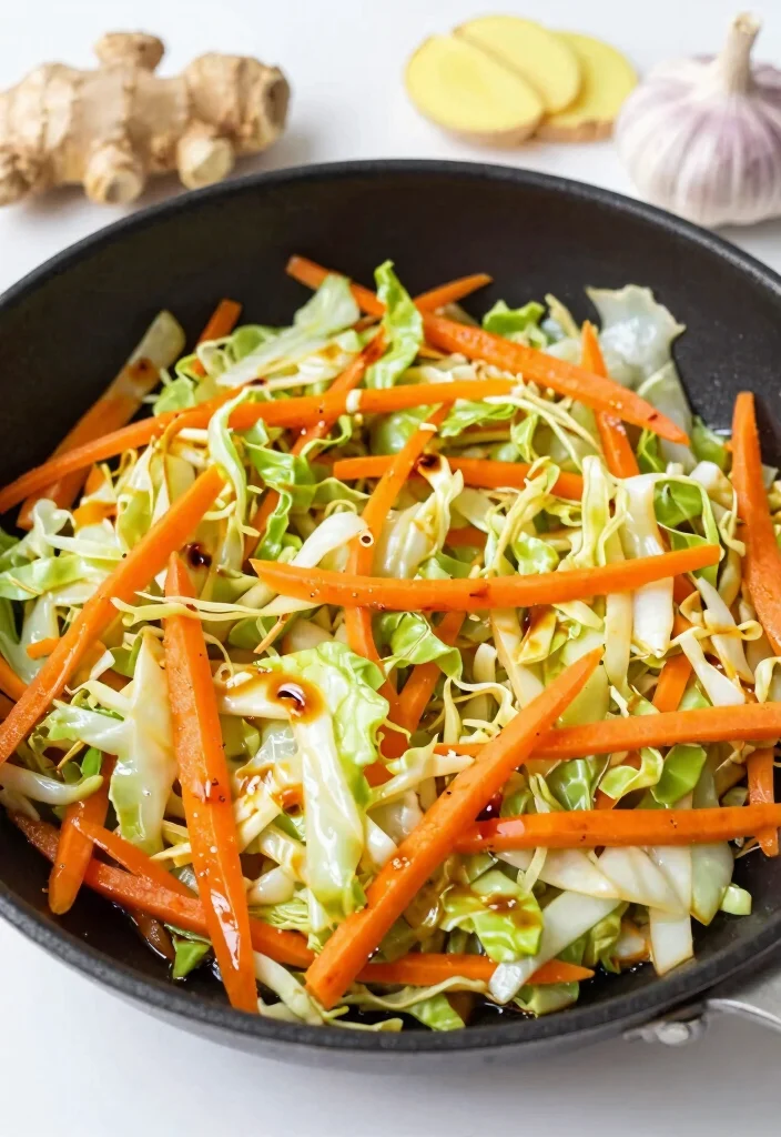 19 Healthy Stir Fry Recipes For Clean Eating At Home - 16. Cabbage and Carrot Stir Fry 1