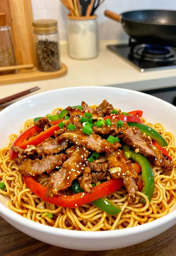 19 Ramen Stir Fry Recipes For Fast Homemade Dinners - 10. BBQ Pork Ramen Stir Fry 1
