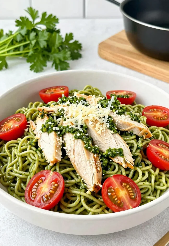 19 Ramen Stir Fry Recipes For Fast Homemade Dinners - 13. Pesto Chicken Ramen Stir Fry 1