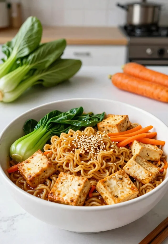 19 Ramen Stir Fry Recipes For Fast Homemade Dinners - 3. Veggie-Packed Tofu Ramen Stir Fry 1