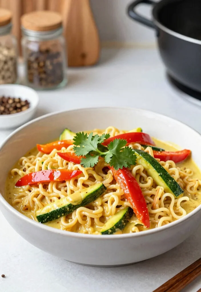 19 Ramen Stir Fry Recipes For Fast Homemade Dinners - 8. Coconut Curry Ramen Stir Fry 1