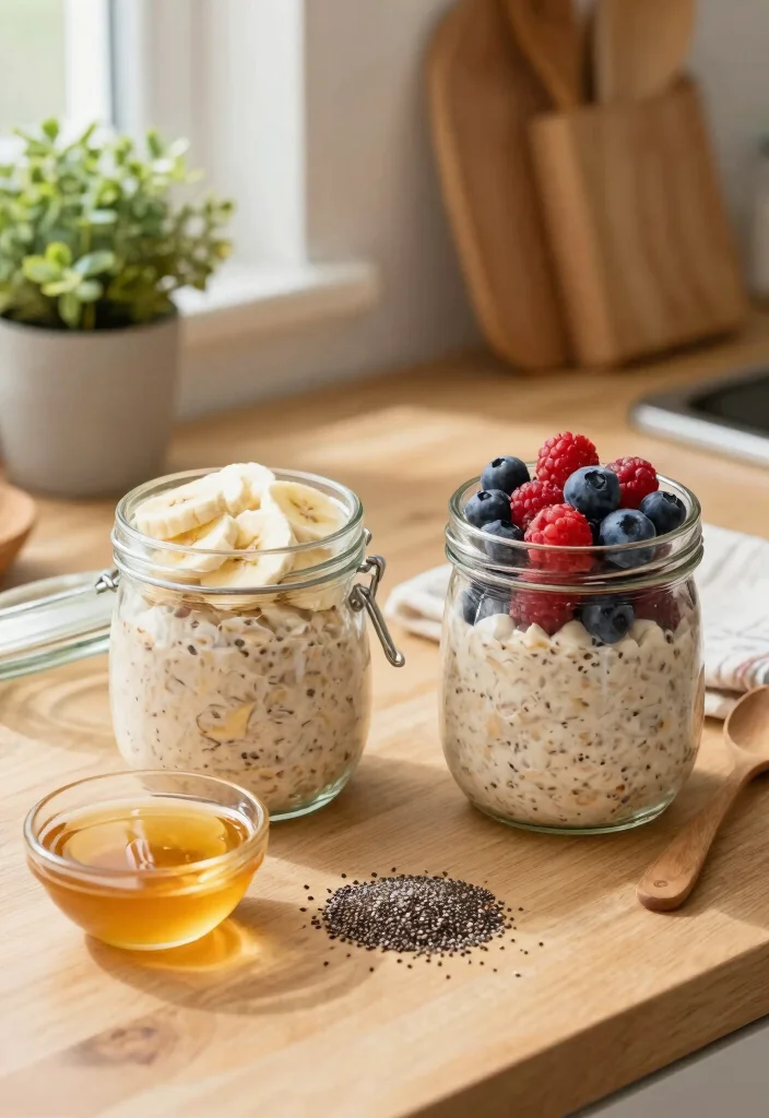 20 Breakfast Meal Prep Ideas for Busy Mornings - 1. Overnight Oats Delight 1