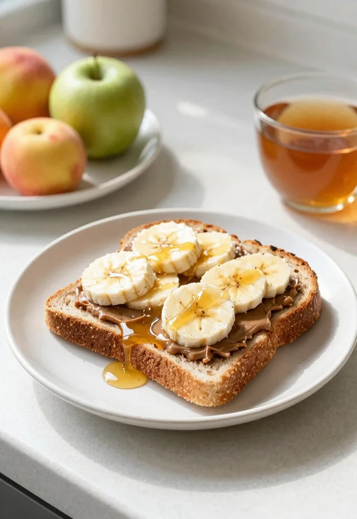 20 Breakfast Meal Prep Ideas for Busy Mornings - 13. Nut Butter and Banana Toast 1