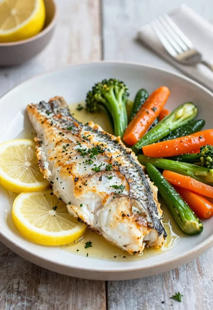 20 Bulking Meal Prep Recipes for Men: Sustainable Seafood Edition - 13. Baked Lemon Garlic Haddock 1