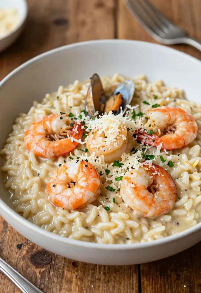 20 Bulking Meal Prep Recipes for Men: Sustainable Seafood Edition - 20. Seafood Risotto 1