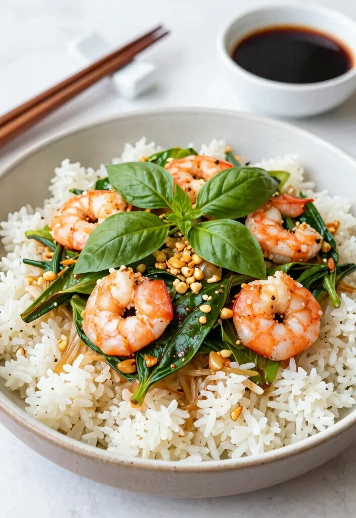 20 Bulking Meal Prep Recipes for Men: Sustainable Seafood Edition - 8. Thai Basil Shrimp Stir-fry 1