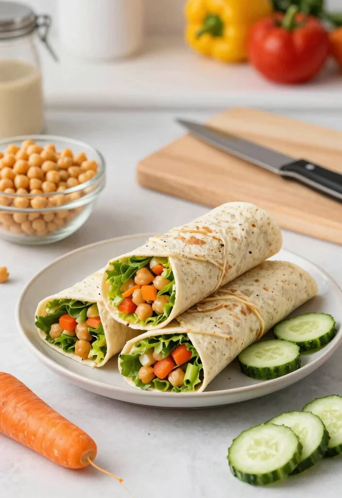 20 Cheap Meal Prep Ideas for the Week - 2. Chickpea Salad Wraps 1