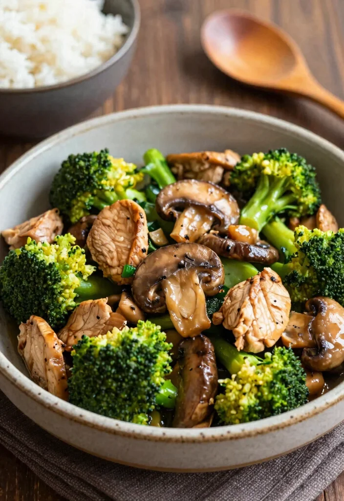 20 Chicken Broccoli Stir Fry Recipes Better Than Takeout - 10. Mushroom Chicken Broccoli Stir Fry 1