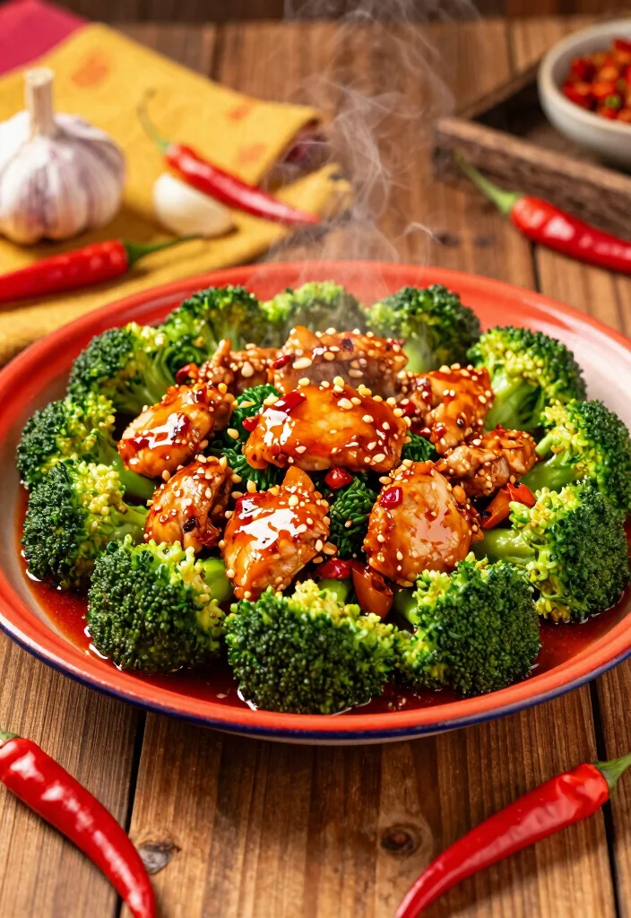 20 Chicken Broccoli Stir Fry Recipes Better Than Takeout - 2. Spicy Garlic Chicken Broccoli Stir Fry 1