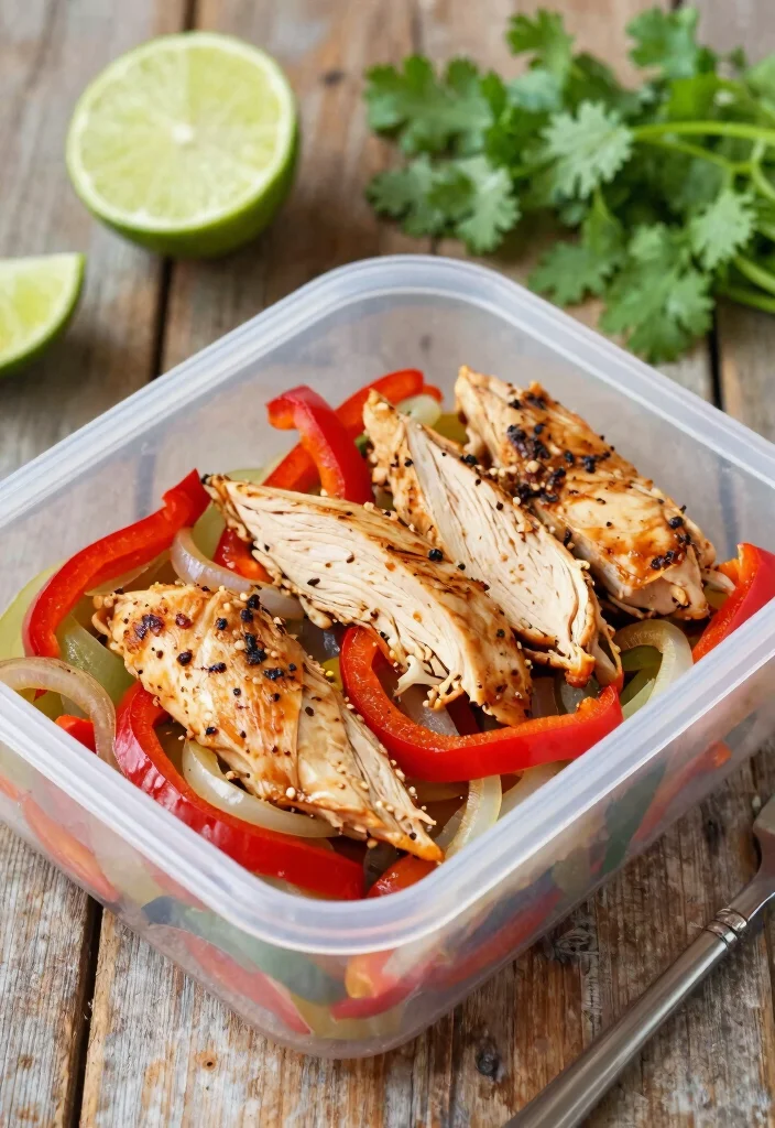 20 Chicken Meal Prep Recipes for the Week - 10. Chicken Fajita Meal Prep 1