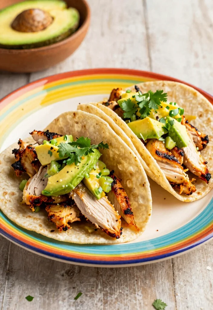 20 Chicken Meal Prep Recipes for the Week - 15. Chicken Tacos with Avocado Salsa 1