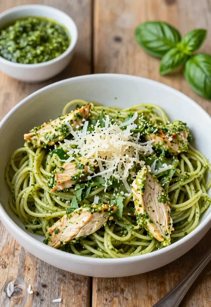 20 Chicken Meal Prep Recipes for the Week - 6. Pesto Chicken Pasta 1