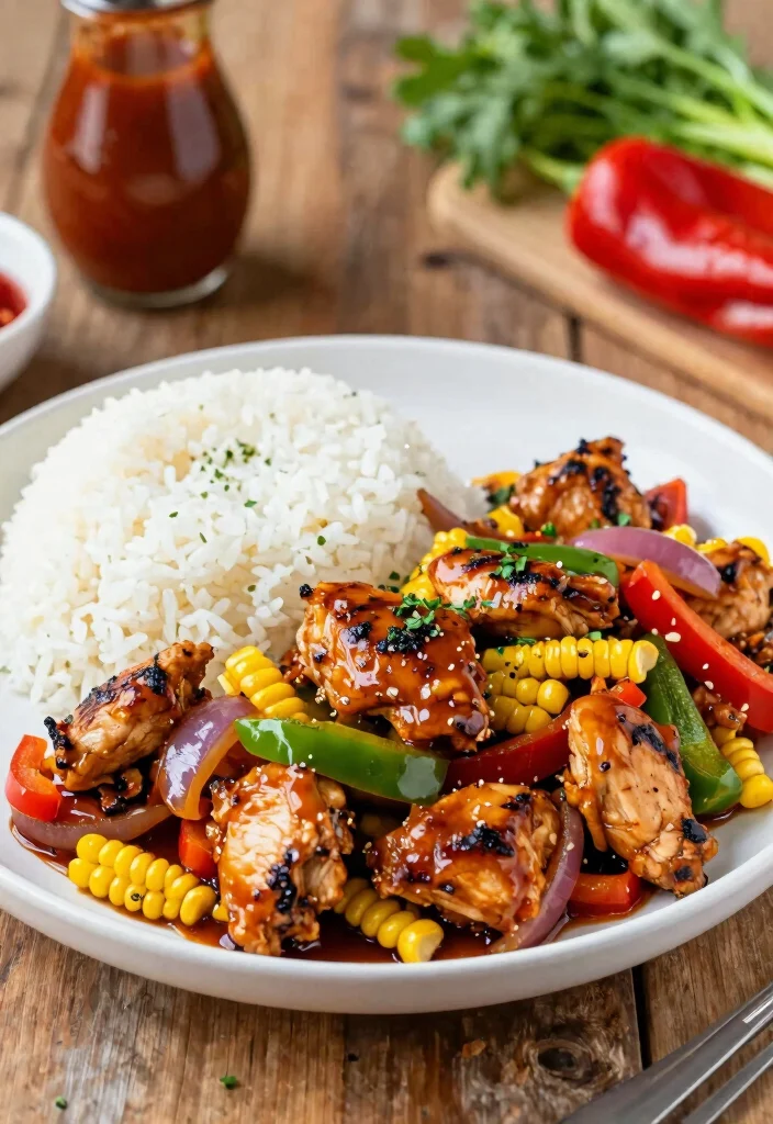 20 Chicken Vegetable Stir Fry Recipes For Easy Dinners - 10. BBQ Chicken Stir Fry 1