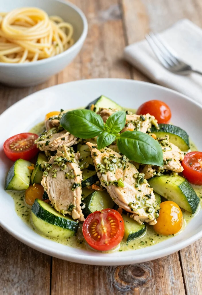 20 Chicken Vegetable Stir Fry Recipes For Easy Dinners - 13. Pesto Chicken Stir Fry 1