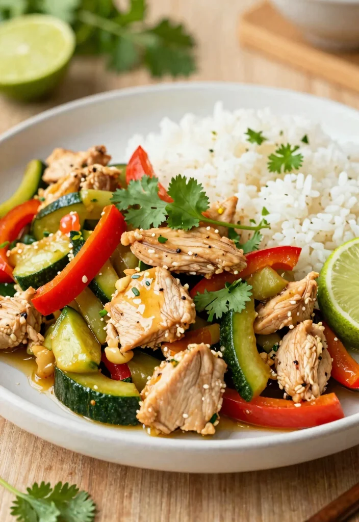 20 Chicken Vegetable Stir Fry Recipes For Easy Dinners - 15. Cilantro Lime Chicken Stir Fry 1