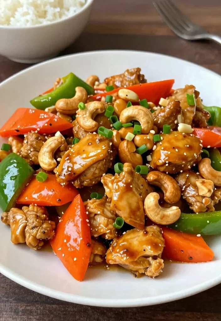 20 Chicken Vegetable Stir Fry Recipes For Easy Dinners - 17. Asian-Inspired Cashew Chicken Stir Fry 1