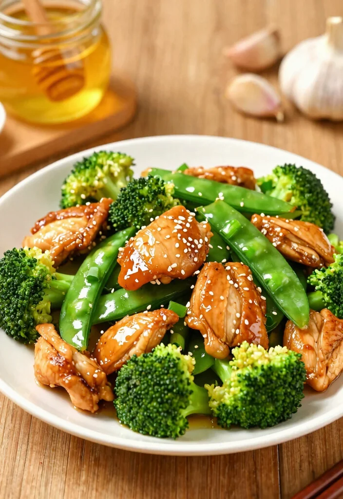 20 Chicken Vegetable Stir Fry Recipes For Easy Dinners - 5. Honey Garlic Chicken Stir Fry 1