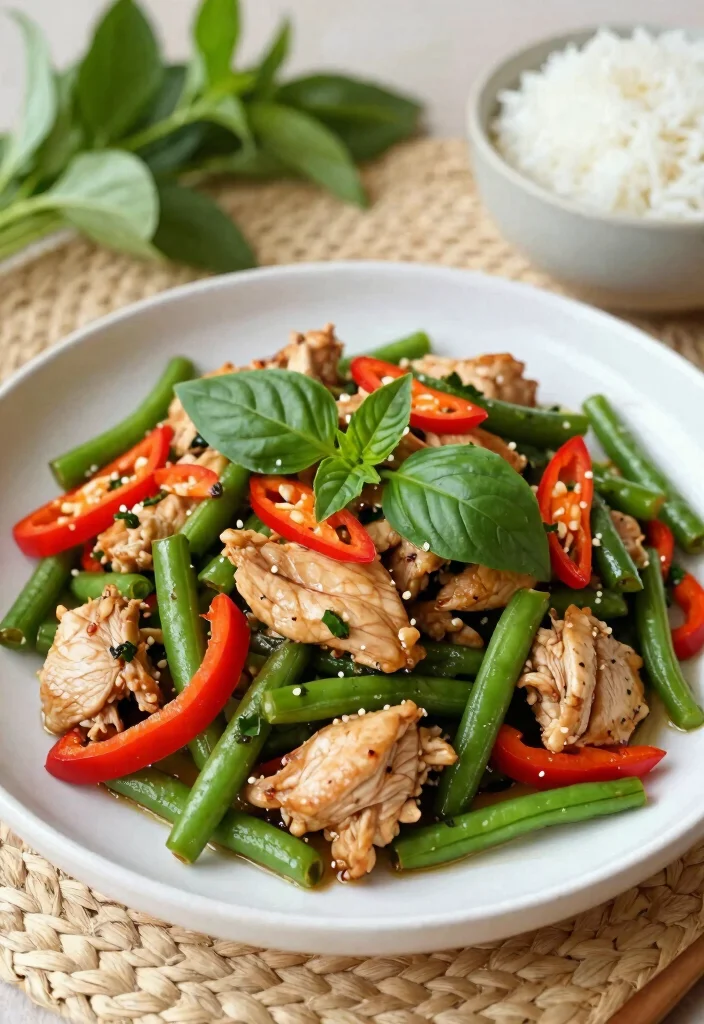 20 Chicken Vegetable Stir Fry Recipes For Easy Dinners - 7. Thai Basil Chicken Stir Fry 1