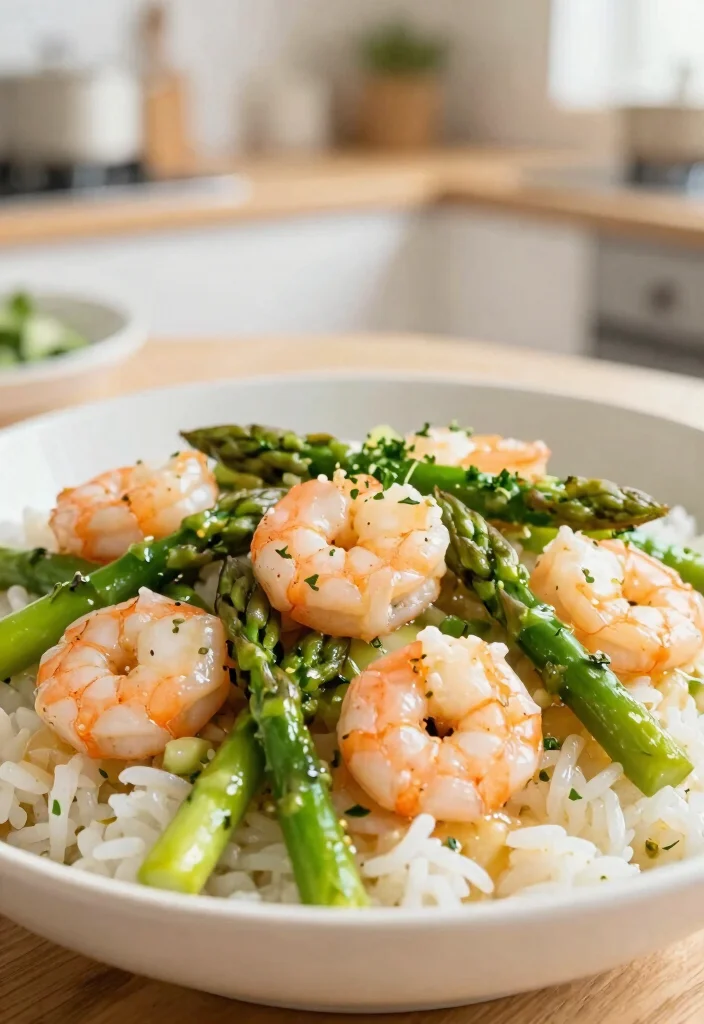 20 Easy Shrimp Stir Fry Recipes For Weeknights - 14. Shrimp and Asparagus Stir Fry 1