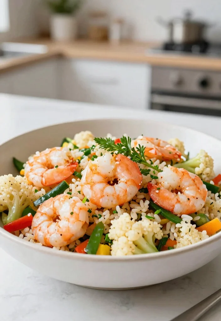 20 Easy Shrimp Stir Fry Recipes For Weeknights - 18. Shrimp and Cauliflower Rice Stir Fry 1