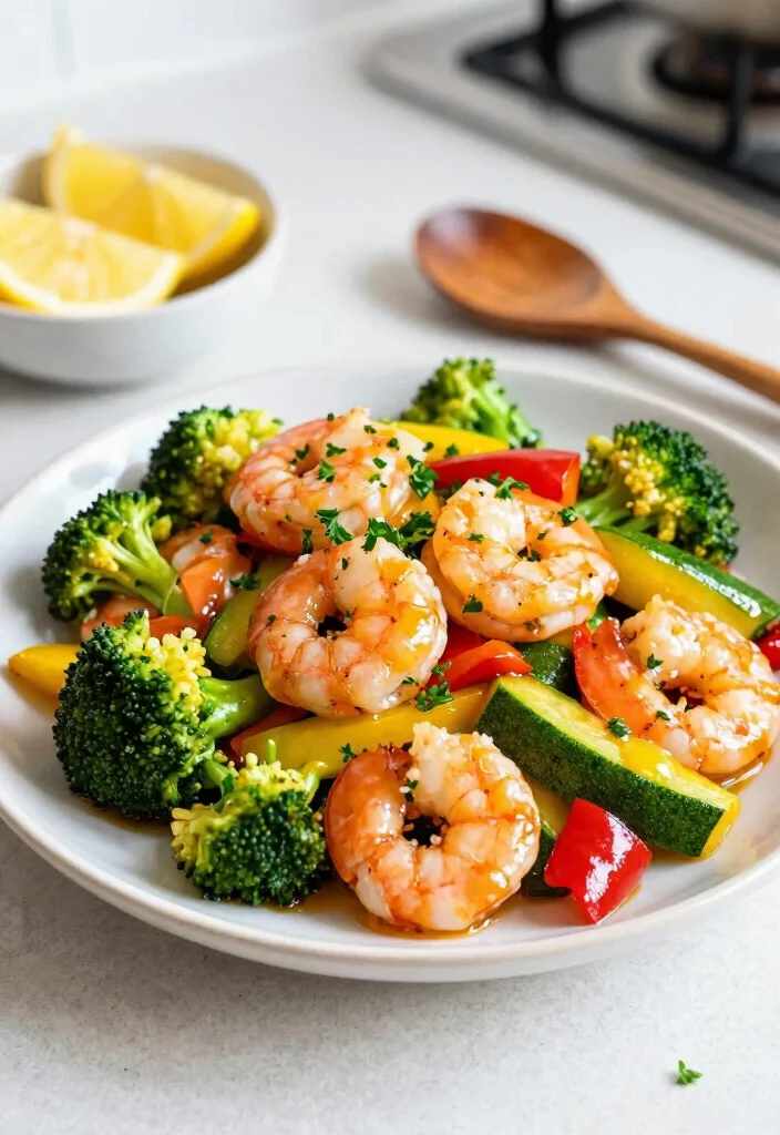 20 Easy Shrimp Stir Fry Recipes For Weeknights - 2. Lemon Garlic Shrimp Stir Fry 1