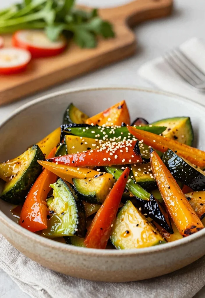 20 Easy Vegetable Stir Fry Recipes Anyone Can Make - 17. Roasted Vegetable Stir Fry 1