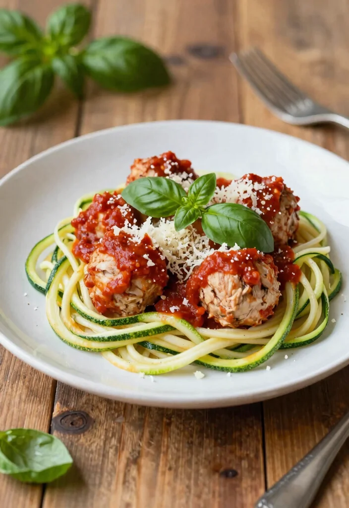 20 Freezer Meal Prep Recipes for the Week - 4. Turkey Meatballs with Zucchini Noodles 1