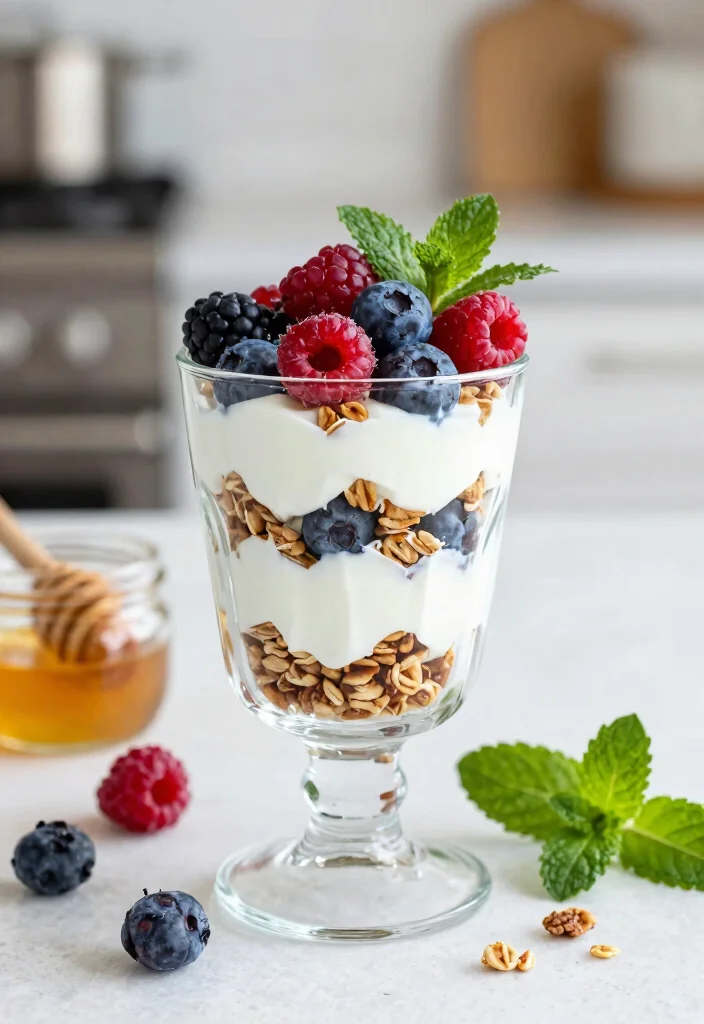 20 Healthy Budget Meal Prep Recipes (Clean & Simple) - 10. Greek Yogurt Parfaits 1