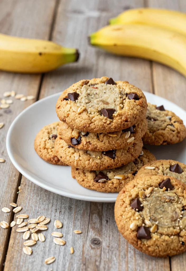 20 Healthy Budget Meal Prep Recipes (Clean & Simple) - 13. Healthy Banana Oatmeal Cookies 1