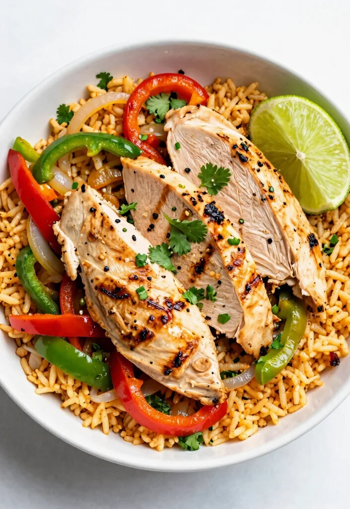 20 Healthy Budget Meal Prep Recipes (Clean & Simple) - 14. Chicken Fajita Bowls 1