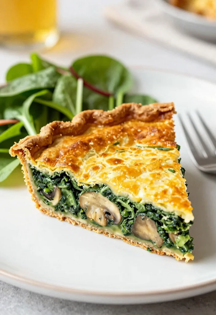 20 Healthy Budget Meal Prep Recipes (Clean & Simple) - 15. Spinach & Mushroom Quiche 1