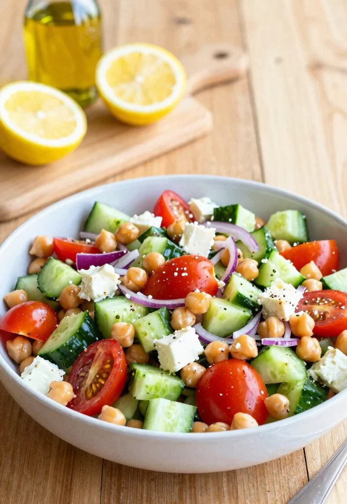 20 Healthy Budget Meal Prep Recipes (Clean & Simple) - 2. Mediterranean Chickpea Salad 1