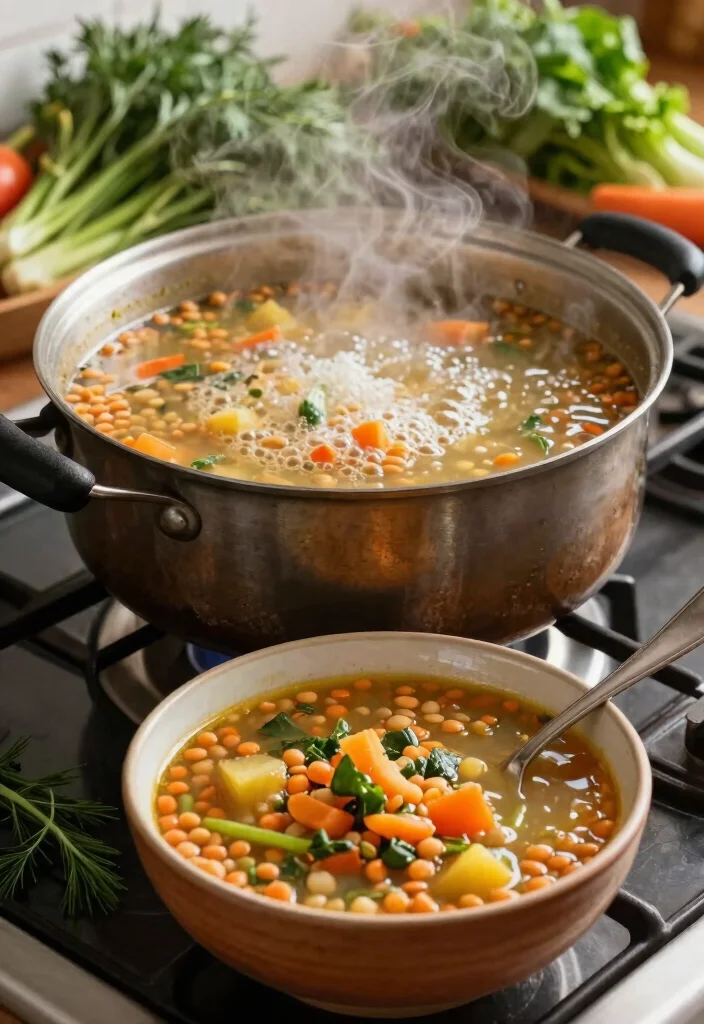 20 Healthy Budget Meal Prep Recipes (Clean & Simple) - 8. Lentil & Vegetable Soup 1