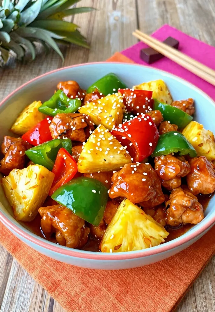 20 Healthy Chinese Stir Fry Recipes You Can Make At Home - 8. Sweet and Sour Chicken Stir Fry 1
